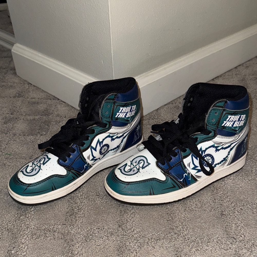 Nike Blue and White Athletic Shoes
